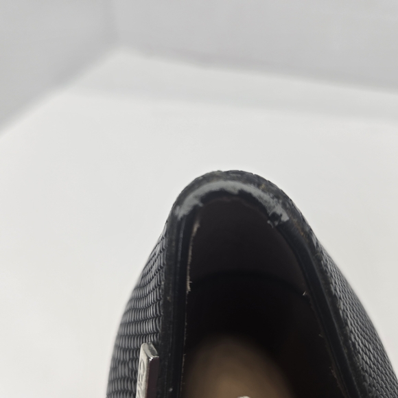 Calvin Klein Calida Black Lizard Skin Textured Stiletto Heels Size 9 Women's - Picture 14 of 16